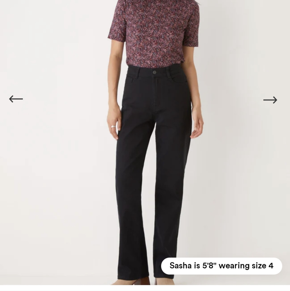 Frank and Oak High Waisted Jane straight leg jeans
